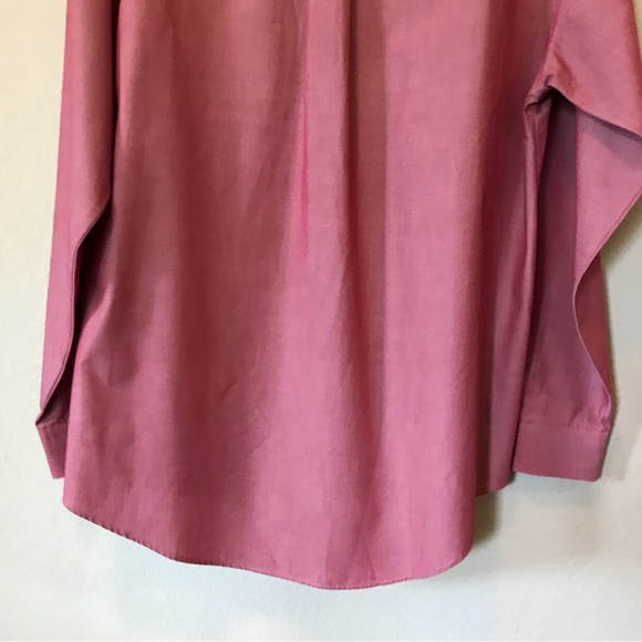 Van Heusen Regular Fit Long Sleeve Dress Shirt with Button Collar Size Small - Picture 8 of 14